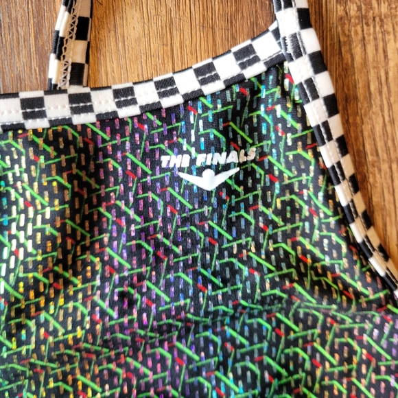 The Finals Glitz & Glam Foil Funnies Flutterback One Piece Swimsuit - Picture 5 of 12